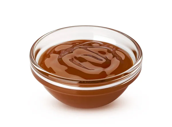 Caramel sauce isolated on white background — Stock Photo, Image