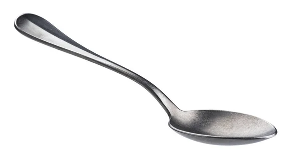 Metal spoon isolated on white background — Stock Photo, Image