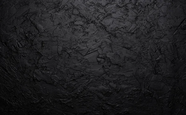 Black stone texture, dark slate background, top view — Stock Photo, Image