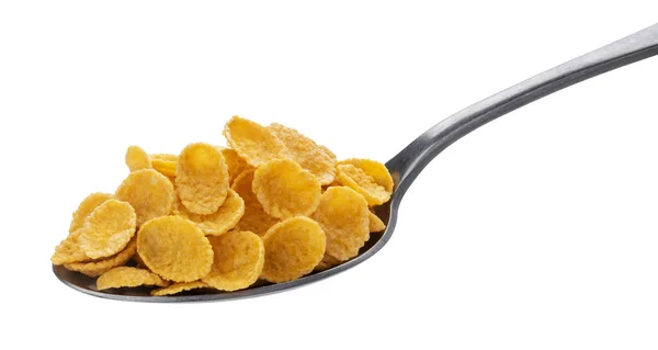 Corn flakes isolated on white background with clipping path Stock Image