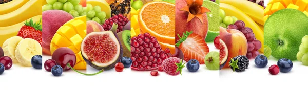 Fruit textuur, geïsoleerd op witte achtergrond met kopieerruimte — Stockfoto