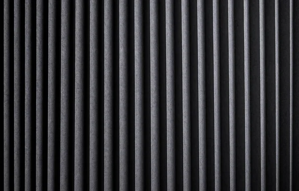 Czarny pasek tekstury, żebrowane tło metalowe — Zdjęcie stockowe