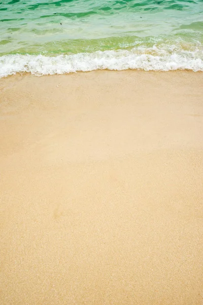 Літній Фон Блакитної Хвилі Піщаному Пляжі — стокове фото