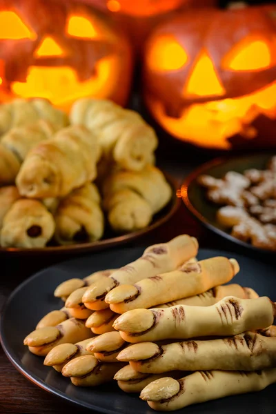 Homemade Halloween Cookies Festive Food — Stock Photo, Image