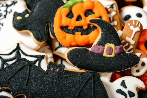 Zbliżenie Halloween Cookies — Zdjęcie stockowe