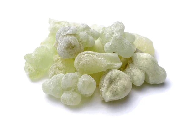 Royal Green Hojari Frankincense Isolerad Vit — Stockfoto