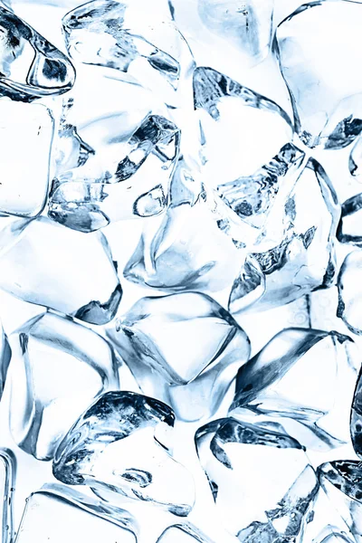 Фон Синих Кубиков Льда Вид Сверху — стоковое фото