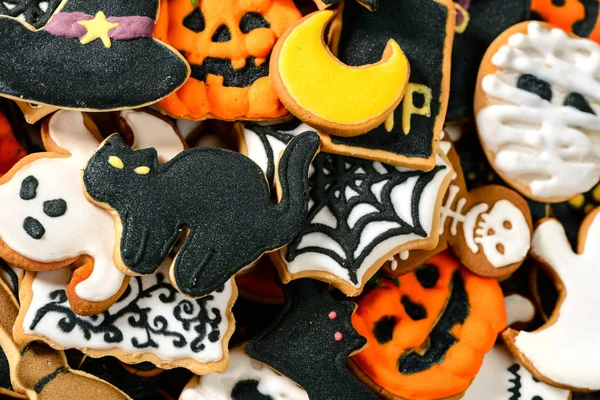 Zbliżenie Halloween Cookies — Zdjęcie stockowe