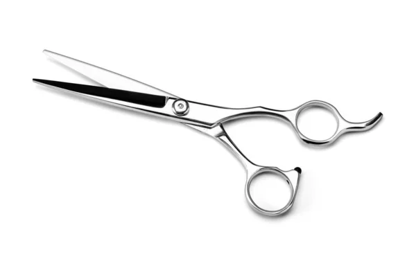 Stainless Hair Scissors Isolated White Background — Stock Photo, Image