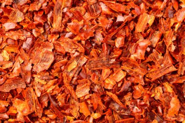 Gıda arka planını pul biber, üstten görünüm