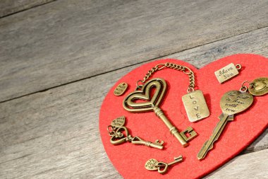 bronz kalp şekli tuşları