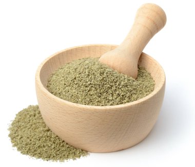 Beyaz arka plan üzerinde izole kurutulmuş ada çayı