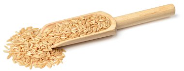 Beyaz arka plan üzerinde izole çiğ yulaf