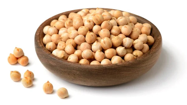 Garbanzos Aislados Sobre Fondo Blanco — Foto de Stock