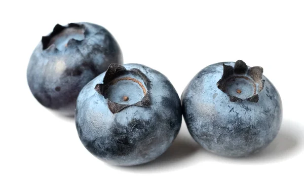 Close Fresh Blueberries Isolated White — Stock Photo, Image