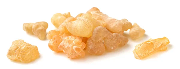 Ren Ekologisk Frankincense Harts Isolerat Den Vita Bakgrunden — Stockfoto