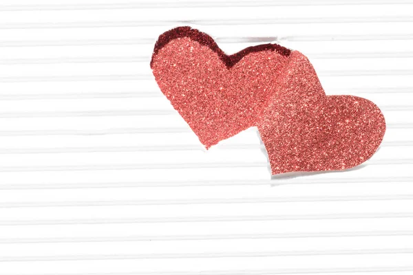 Καρδιά Σχήμα Κοπής Χαρτιού — Φωτογραφία Αρχείου