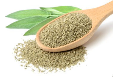 Beyaz arka plan üzerinde izole kurutulmuş ada çayı