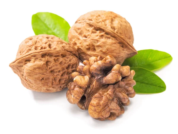 Agrietamiento Nueces Blanco — Foto de Stock