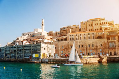 Ortaçağ Antik şehirde karada denizde İsrail.