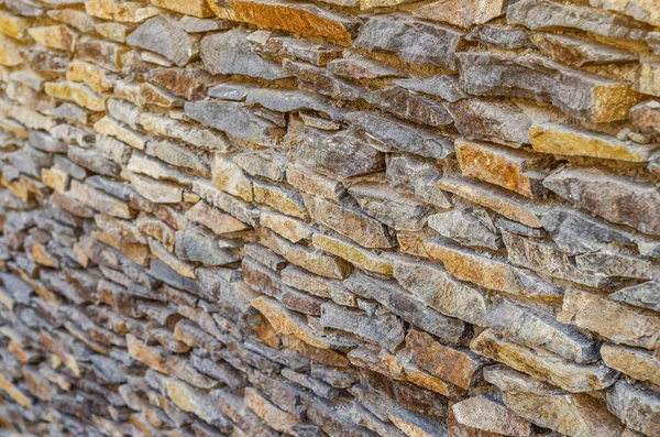 Wall made of fine natural stone flint
