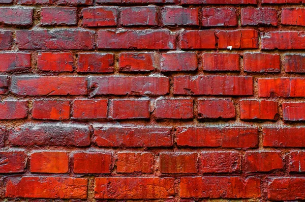 Muro de ladrillo de ladrillos rojos viejos — Foto de Stock