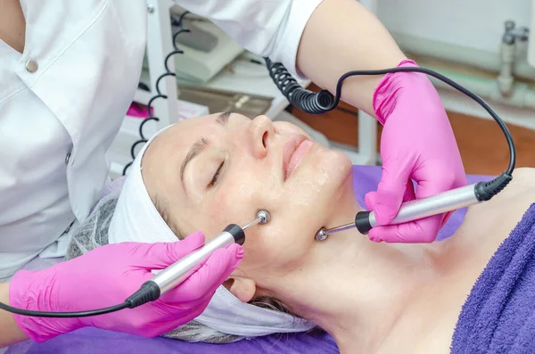 Terapia Microactual Para Mujeres Tratamiento Spa Salón Terapia Belleza — Foto de Stock