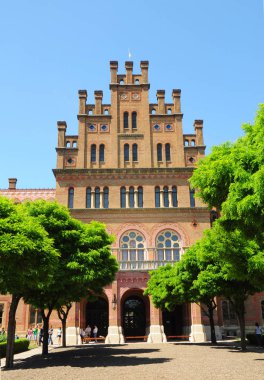 Chernivtsi, Ukrayna - 26 Haziran 2018: Bukovinian Residence ve Dalmaçya Metropolitans, şimdi Chernivtsi Üniversitesi bölüm. Yuriy Fedkovych Chernivtsi Ulusal Üniversitesi.