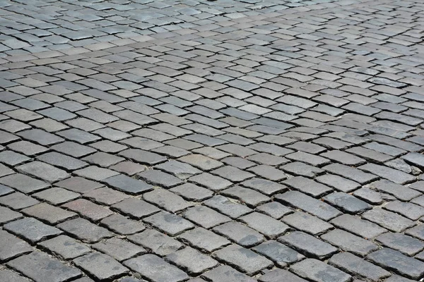 Abstract Background Old Grey Cobblestone Pavement Road Old European City — Stock Photo, Image