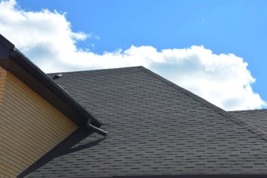 Wateproofing çatı sorun alanı asfalt Zona ve yağmur oluk. İnşaat çatı asfalt Zona.