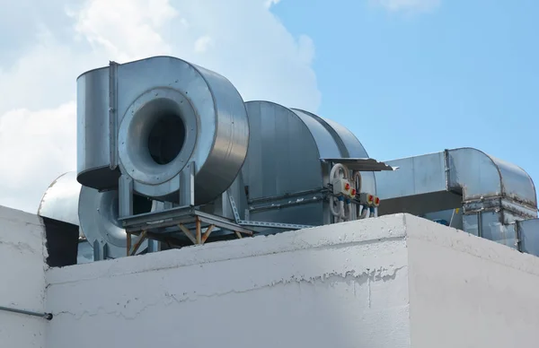 Hvac Como Calefacción Aire Acondicionado Ventilador Sistemas Industriales Aire Acondicionado — Foto de Stock