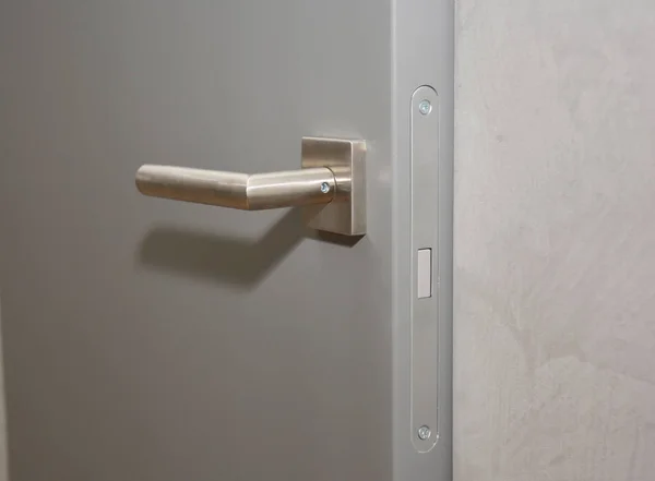 Modern Home Interior Door Metal Handle Lock — Stock Photo, Image