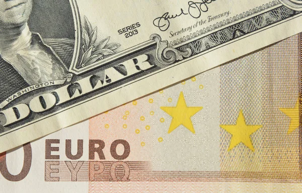 欧元汇率概念。Eur usd 预测照片。欧元美元汇率概念. — 图库照片