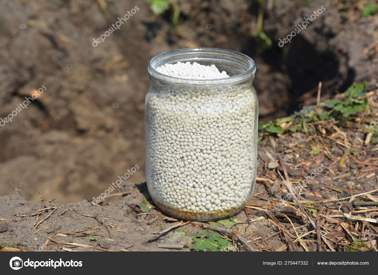 リン酸モノカルシウムは ガラスに植える果樹の肥料ca H2po4 2肥料を用く無機化合物である ストック写真 C Thefutureis