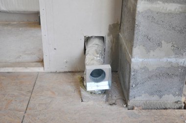 İç ev havalandırma borusu kurulumu
