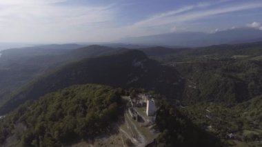 Eski Anacopia kalede Abhazya ve Karadeniz gün güneşli yaz güzelliği