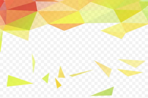 Düşen üçgenler, şeffaf arkaplanda izole edilmiş rastgele geometrik elementler.