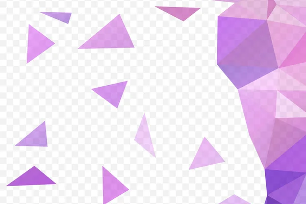 Düşen üçgenler, şeffaf arkaplanda izole edilmiş rastgele geometrik elementler.