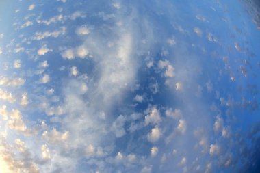 Sivilceli tatlı bulutlar geniş açı