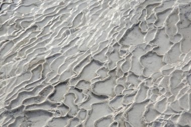 Pamukkale, Türkiye 'de travertin dokusu