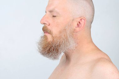 hafif bir adam sakallı bir adam portresi