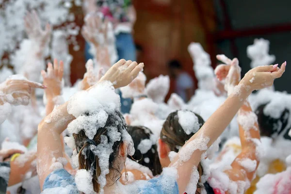 People Dancing Foam Part — Stock Photo, Image