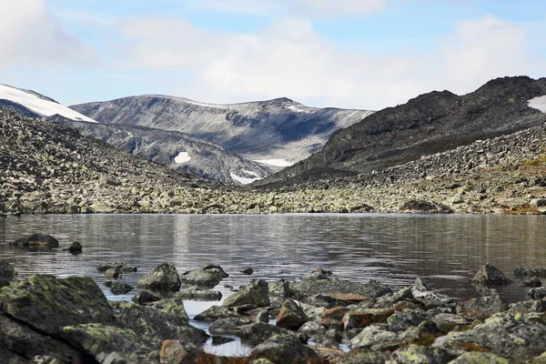 Вид Озеро Национальный Парк Йотунхеймен Норвегия — стоковое фото