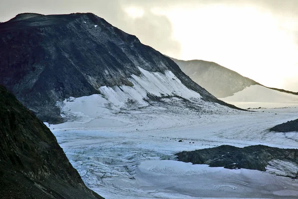 Vista Del Glaciar Las Montañas Noruega —  Fotos de Stock