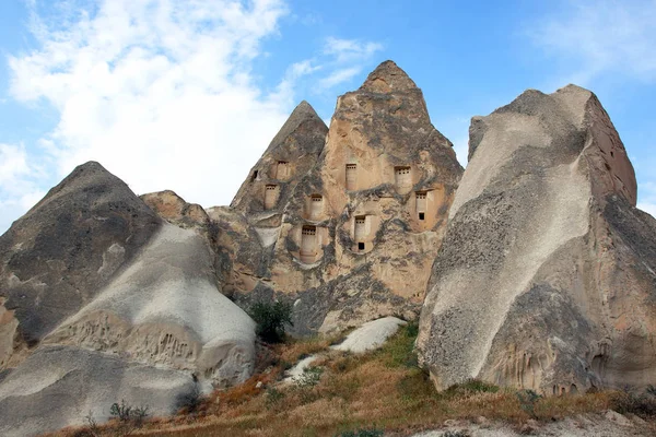 Wulkaniczne Skały Doliny Kapadocji Turcja — Zdjęcie stockowe