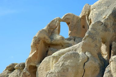 Kapadokya Vadisi'nin, hindi volkanik kayalarda