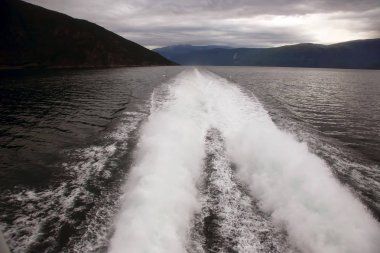 su üzerinde hızlı bir tekneden tüy