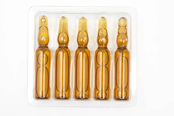 Medical Glass Ampoules Injection Drug — Stock Photo, Image