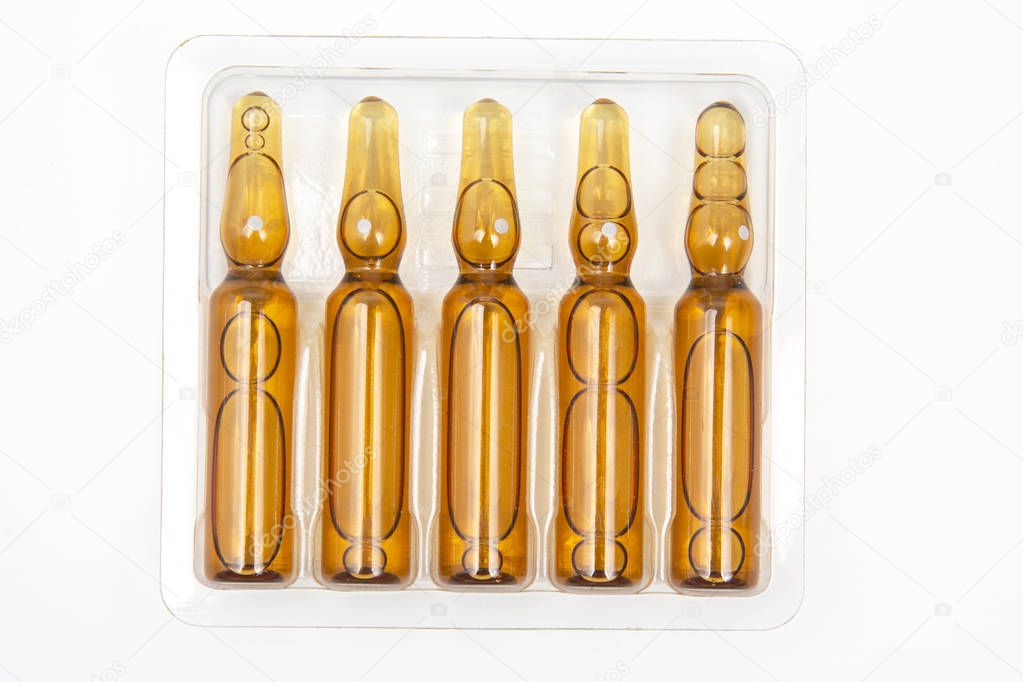medical glass ampoules for injection drug