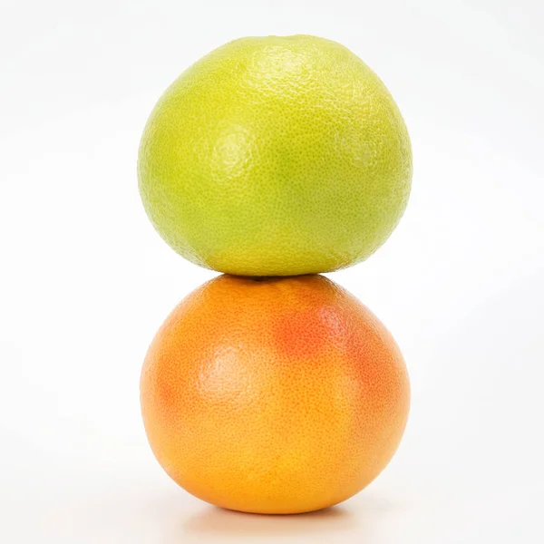 Fresh Grapefruit White Background — Stock Photo, Image